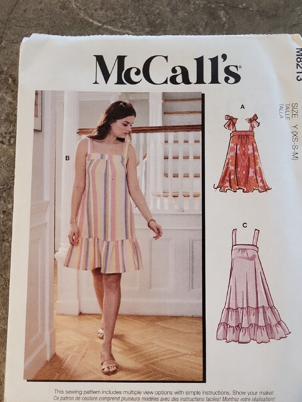 2/$10 McCall's #8213 Sundress Pattern